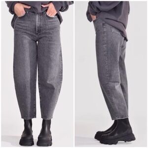 AGOLDE Balloon Jeans in Black Tea Wash Size 26 EUC